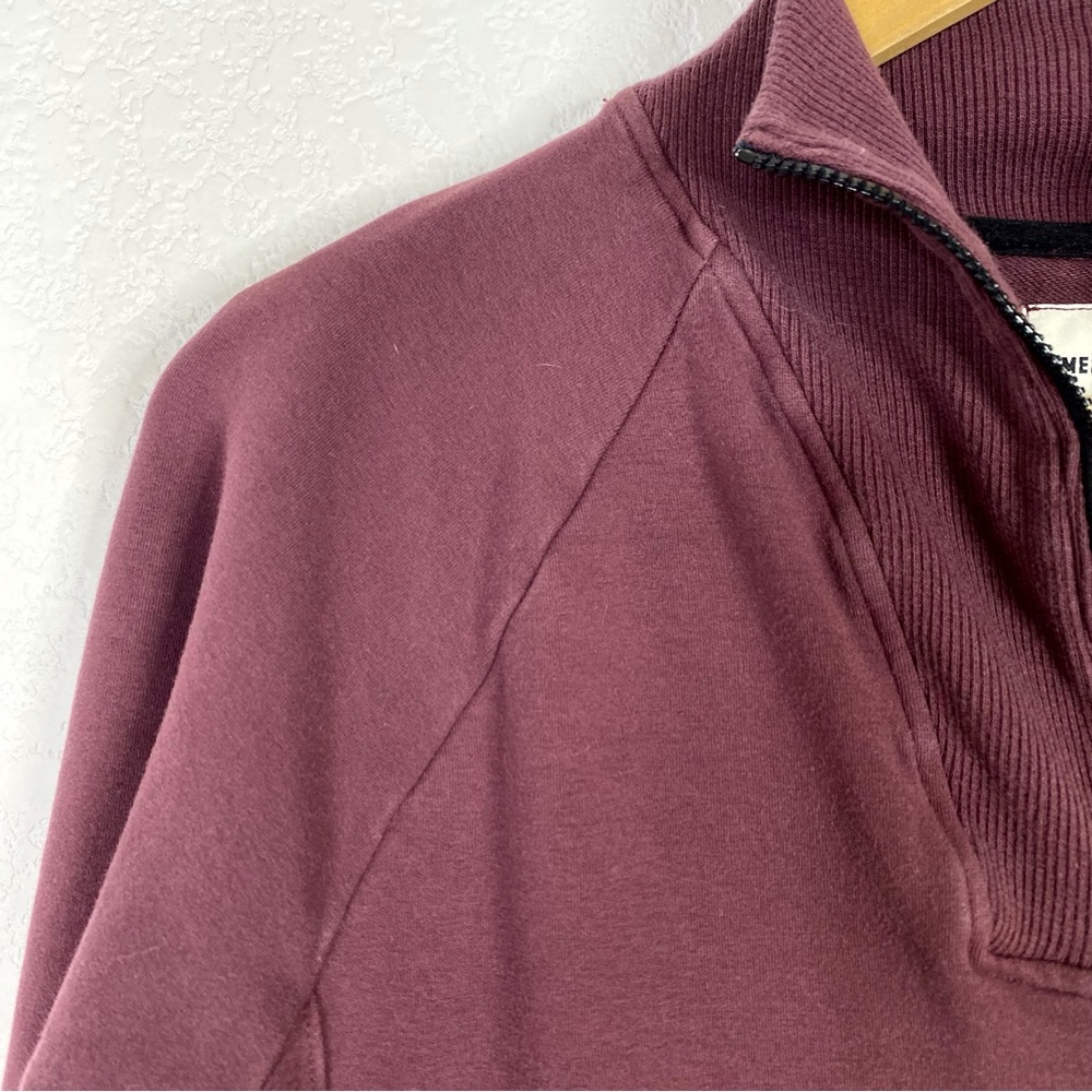 American Giant Purple Long Sleeve Moto Dress View 4